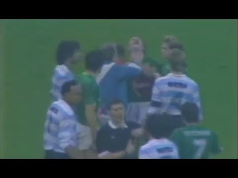 ASSE 4-0 Racing Club de Paris - Matchday 13 of Division 1 1986-1987