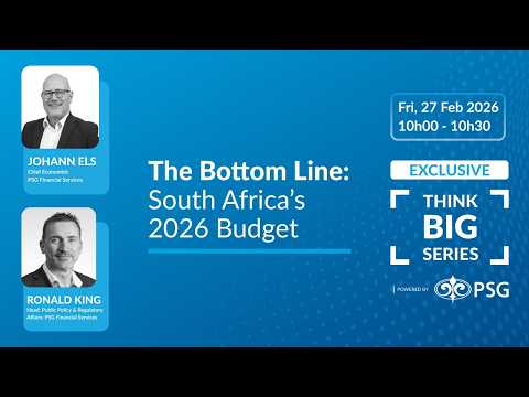 Webinar cover: The Bottom Line: South Africa’s 2026 Budget