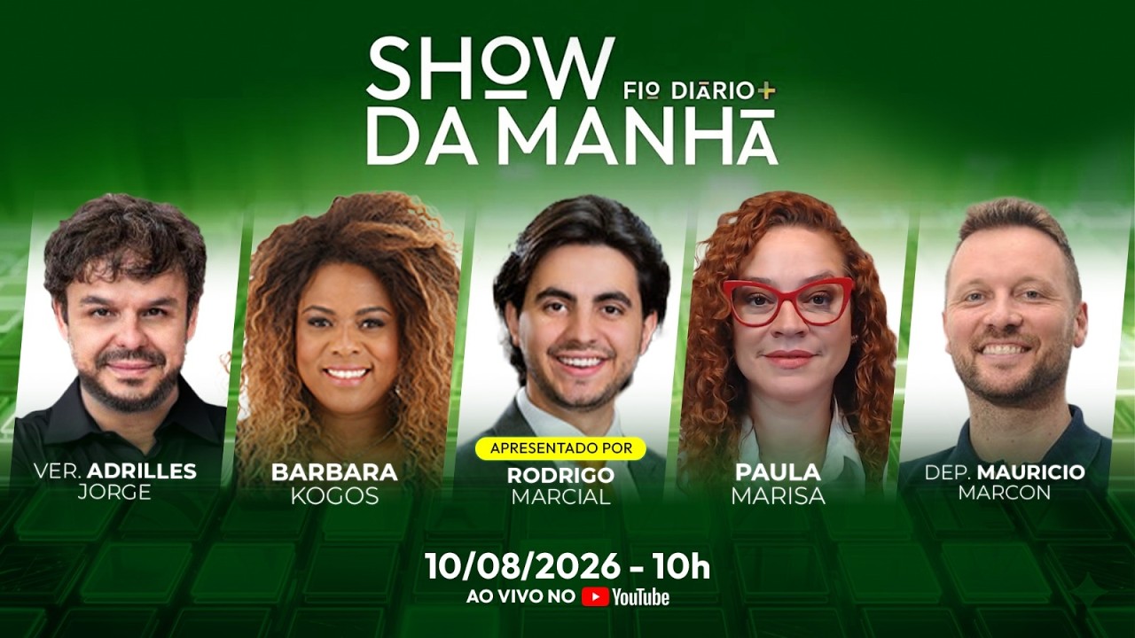 SHOW DA MANHÃ - FLÁVIO PEITA STF, LULA ATACA RUBIO E JANJA QUER BANIR DISCORD | 10/08/2026