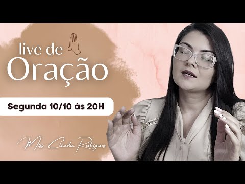 Live PROFÉTICA de ORAÇÃO 10/10/22 • Cláudia Rodrigues.