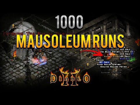 1000 Mausoleum Runs - Diablo 2 - Your move MrLlamaSc :) 1 awesome grail find!!!