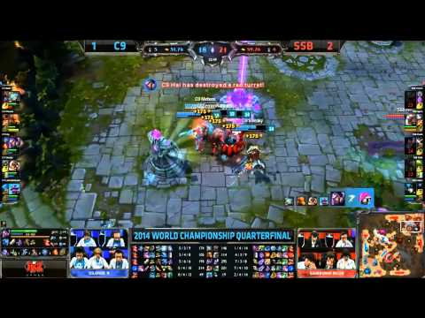C9 Baserush - SSB vs C9 Game 4 (S4 Worlds)