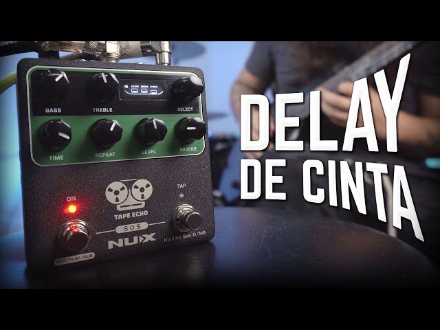 Vídeo relacionado con Donner Pedal de retardo de cinta estéreo para guitarra eléctrica, pedal de retardo analógico con efecto eco, pedal de guitarra de cinta blanca, True Bypass