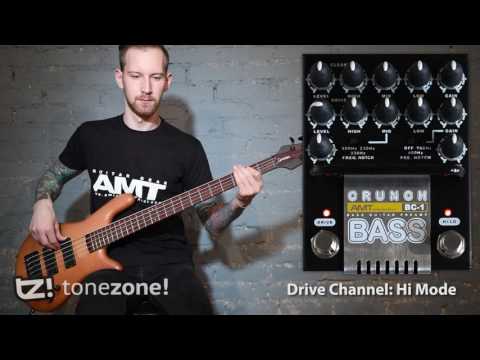 Демонстрация звучания предусилителя для бас-гитары AMT Bass Crunch BC-1