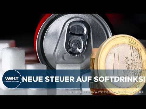Video Thumbnail: DEUTSCHLAND: Süße Steuer soll Staatskasse stärken! Werden Softdrinks jetzt teurer?