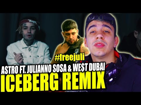 (REACCIÓN) KiD Astro - Iceberg Remix feat. Julianno Sosa & We$t Dubai (Prod by Nake x Arcones)