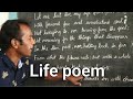 10 Th Std LIFE POEM