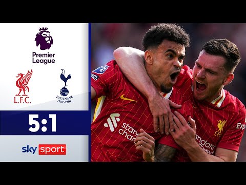 Reds feiern vorzeitige Meisterschaft! | FC Liverpool - Tottenham Hotspur | Highlights - PL 2024/25