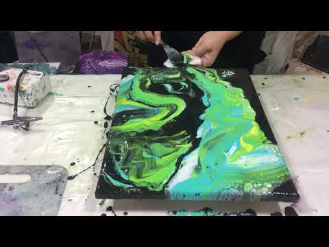 Hey all Good afternoon acrylic drag pouring art (412).