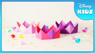Make Your Own Disney Princess Crown 👑 | Disney Princess 💖 | @disneykids