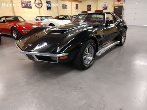 1970 Black LT1 Corvette TTop Manual Transmission Video