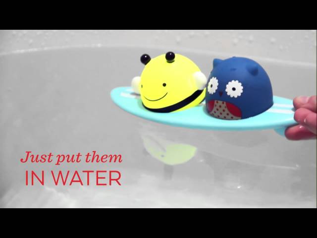 Video teaser per Zoo Bath Light-Up Surfers, Bath Toy