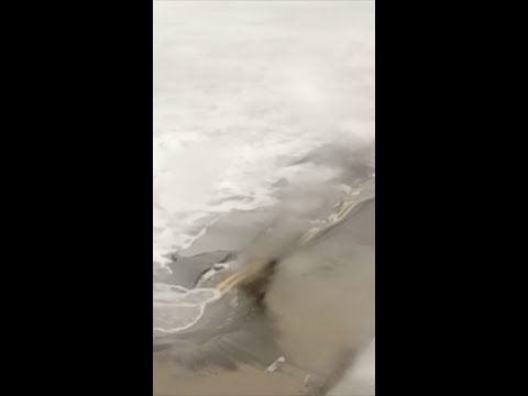Traffic cam shows road erosion along Outer Banks