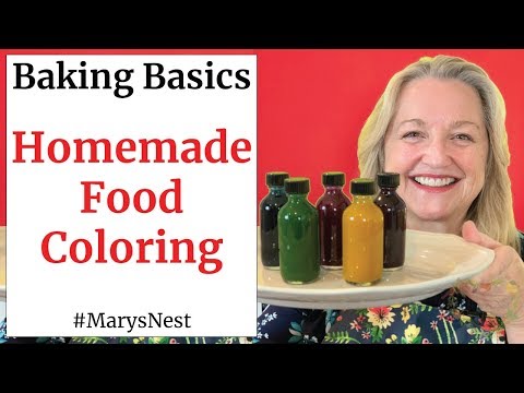How to Make Natural Food Coloring - Homemade Food Coloring - Baking Basics