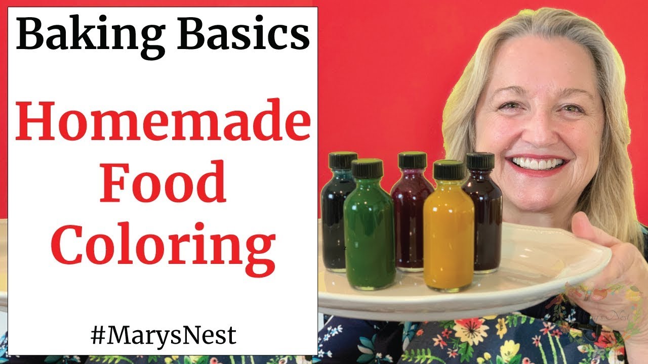 How to Make Natural Food Coloring - Homemade Food Coloring - Baking Basics