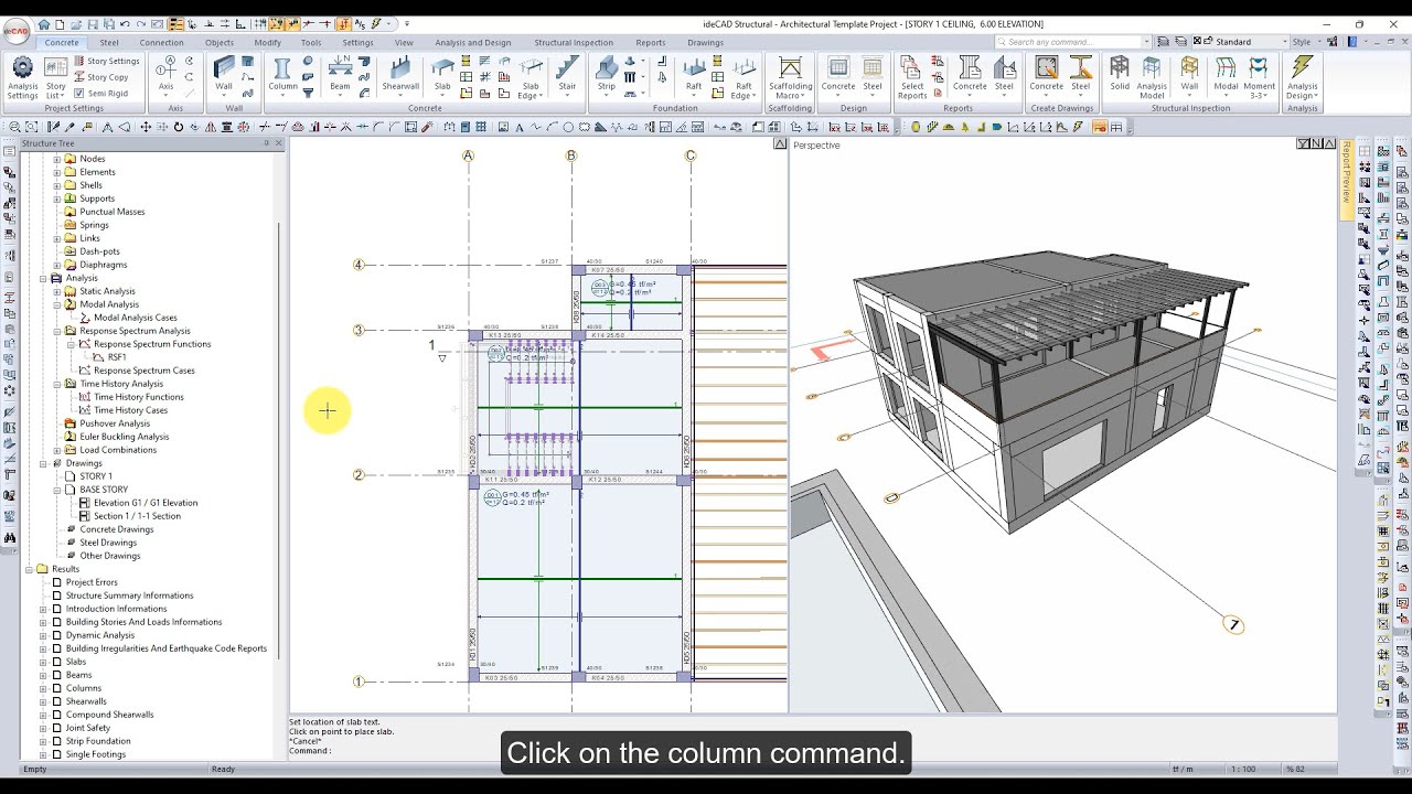 ideCAD Structural | Optimize the Structural Model  | Structural BIM Software