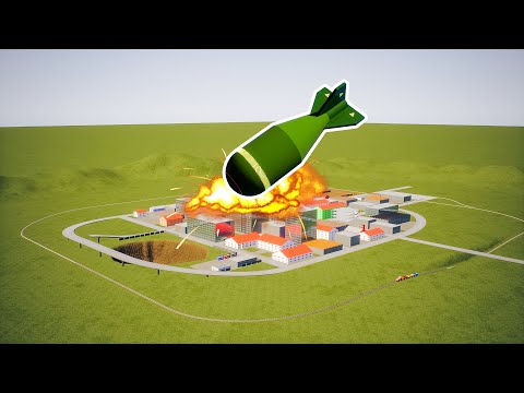 Nuke Destroys Lego City - Brick Rigs