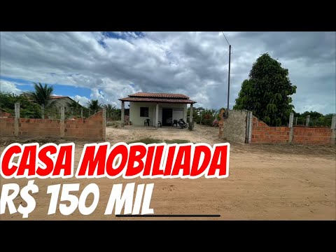 R$ 150 CASA MOBILIADA 2 KM PISTA 3 QUARTOS SALA COZINHA SALGADO SERGIPE 🙏🏻🤠