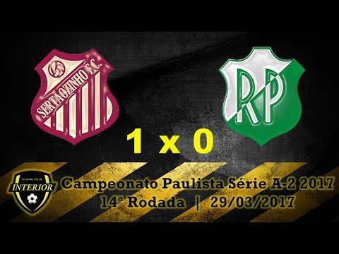 SERTÃOZINHO 1 X 0 RIO PRETO - CAMPEONATO PAULISTA SÉRIE A2 2017 - 14ª RODADA