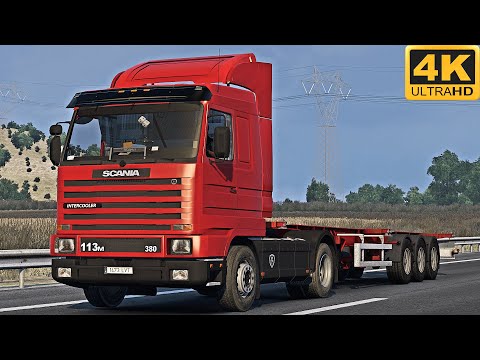 4K | ETS2 1.45 | Promods | Scania 113M | Thessaloniki 🇬🇷 󠁧󠁢󠁳󠁣 - Ioannina 🇬🇷