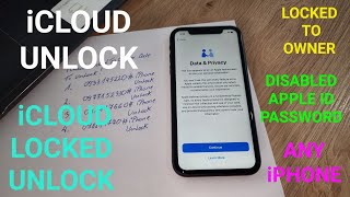 iCloud Locked to Owner/iCloud Disabled Apple ID and Password/iCloud Lock Unlock Any iPhone✔️