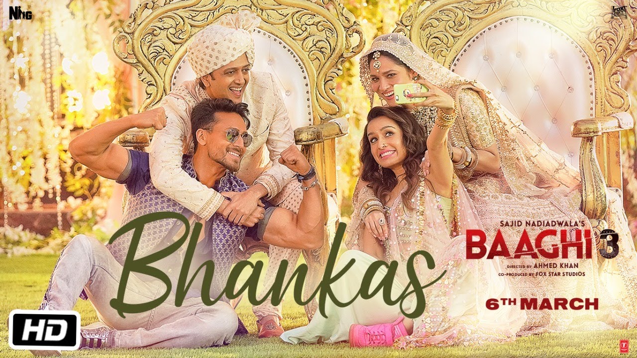 BHANKAS (LYRICS) BAAGHI 3 | TIGER | SHRADDHA 