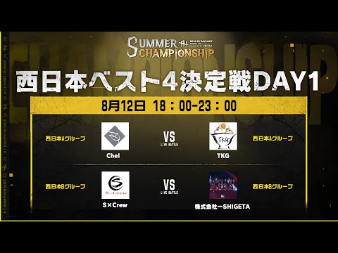 , title : 'Dead by Daylight Mobile SUMMER CHAMPIONSHIP 西日本ベスト4決定戦DAY1'
