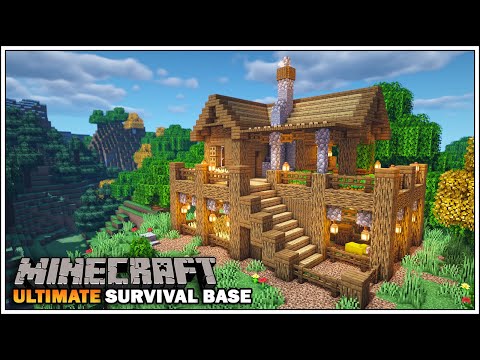 Ultimate Minecraft Starter Survival Base with EVERYTHING you NEED to Survive! [Minecraft Tutorial]