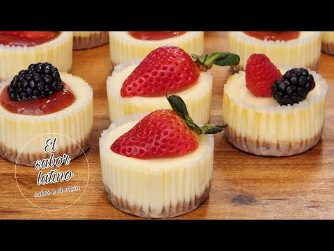 🔴 Mini Chessecake ¡Postre Fácil y Rico!💕💯