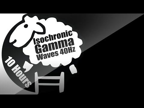 Isochronic Tones | Gammawaves 40Hz | 10 Hours | Higher Focus & Learning | Black Screen | Study