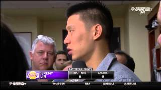 Jeremy Lin Post Game Interview - Raptors vs Lakers 11/30/14