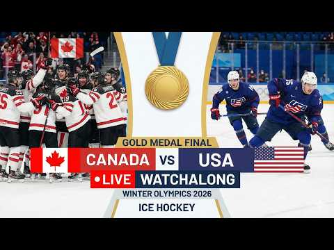 Canada vs USA LIVE 🔴 Ice Hockey Gold Medal Final | Winter Olympics 2026 Watchalong