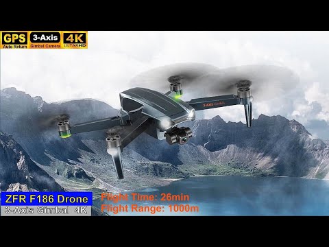 ZFR F186 3-Axis Gimbal 4K Brushless Drone – First Flight Guide !