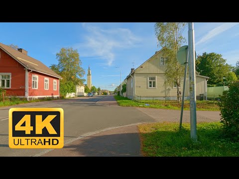 【4K】 Sunny Evening Walk at the Suburbs in Finland - Viinikka, Tampere