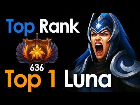 Unstoppable Luna Carry — Immortal 636 Late-Game Monster | 7.39e #dota2
