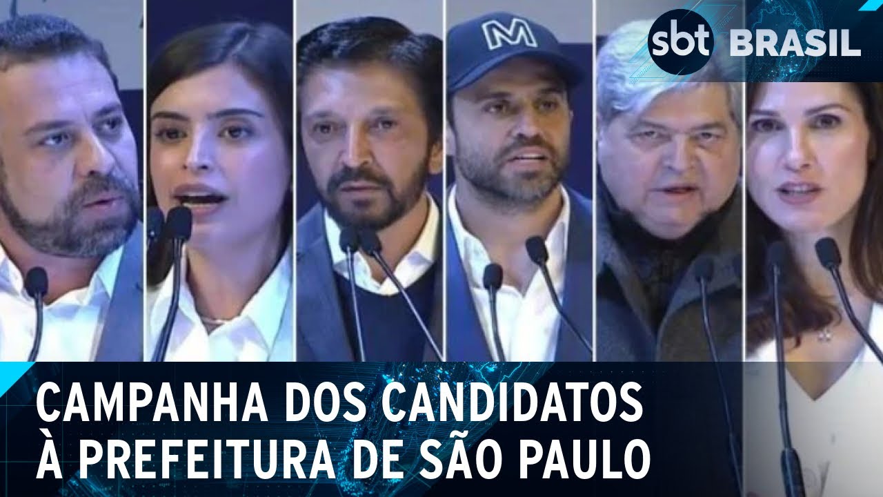 Veja como foi o primeiro dia de campanha dos candidatos à Prefeitura de SP | SBT Brasil (16/08/24)