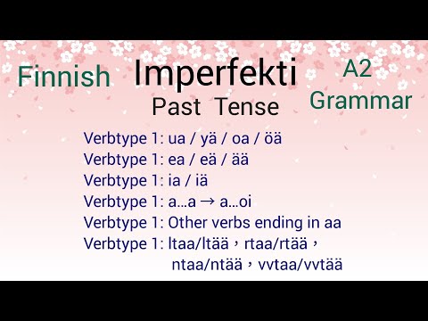 Finnish Imperfekti  1 ( Past Tense )