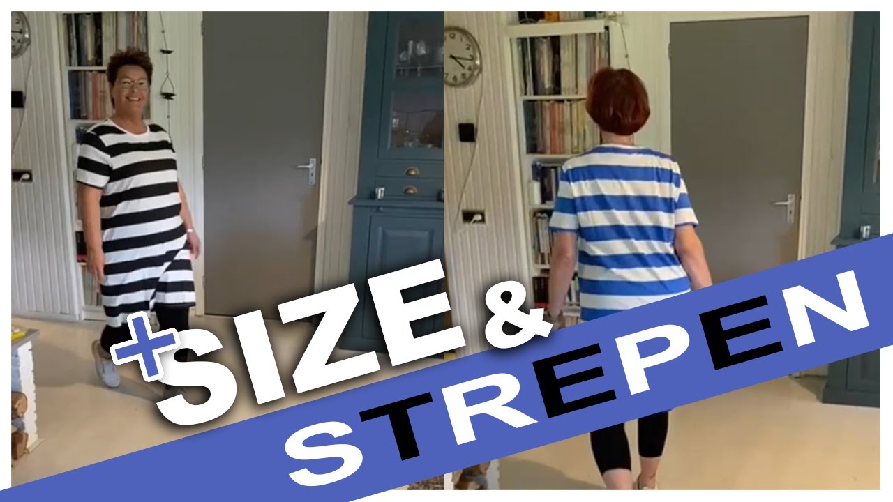 Modische strepen in plus size fashion | Bagoes grote maten mode