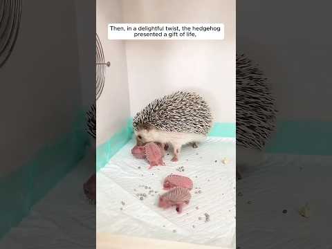 A couple rescued a hedgehog in distressed 