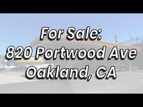 Gas Station For Sale: 820 Portwood Ave, Oakland, CA