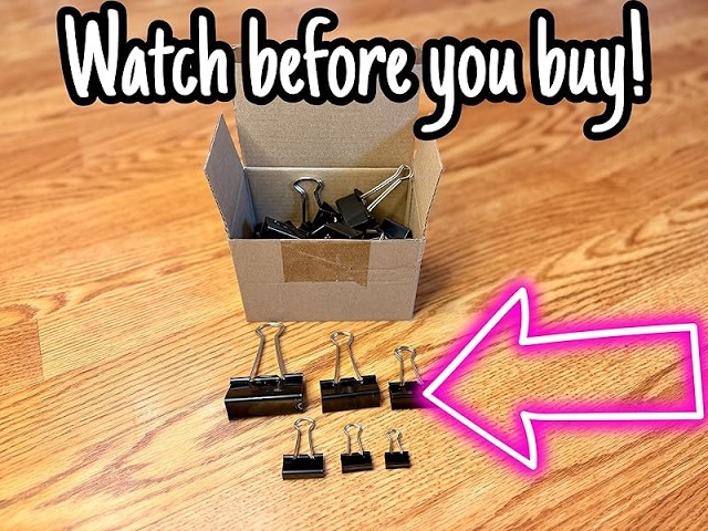 Vídeo relacionado con 100 Pcs Binder Clips, Hollow Cute Star Shape Sturdy Metal Small Binder Clips Paper Clamps for Office Home School Document Notebooks, Planners, File Folders, Office Supplies