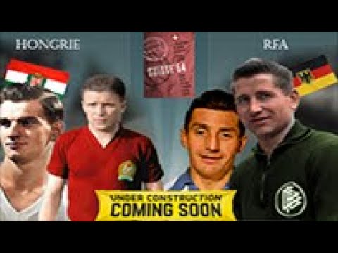 World cup 1954 : ( in colour) West Germany 3x2 Hungary (coming soon)