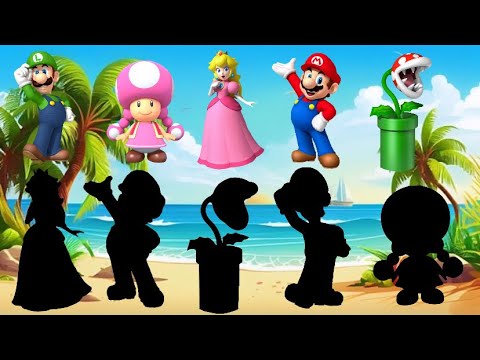 Let's go have fun finding characters Toadette , Prinzessin Peach Luigi Mario Bros Mario Bros Piranha