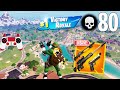 80 Elimination Solo Vs Squads Gameplay Wins (NEW Fortnite Chapter 5 PS4 Controller)