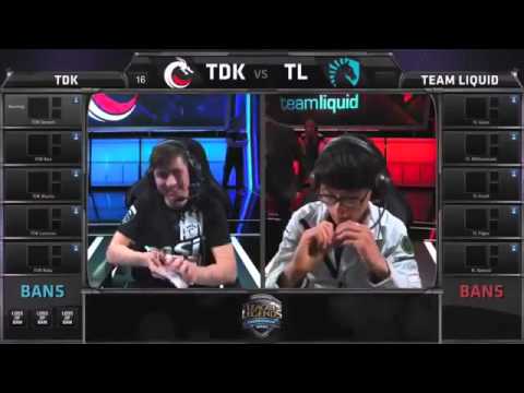 TDK vs TL Team Dragon Knights vs Team Liquid NA LCS Summer Week 1 Day 1 blizzasc2 dota esport lol hi