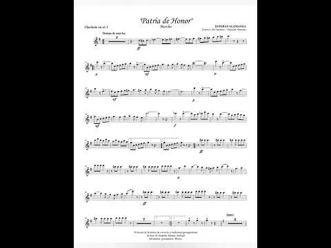 "Patria de Honor" - Marcha, por el maestro Esteban Almanza.