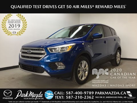 BLUE 2017 Ford Escape SE 4WD Review Sherwood Park Alberta - Park Mazda