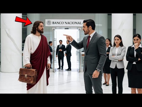 "¡FUERA DE AQUI!" — PRESIDENTE del banco HUMILLÓ al HOMBRE DE BLANCO… PERO ERA JESÚS DISFRAZADO...