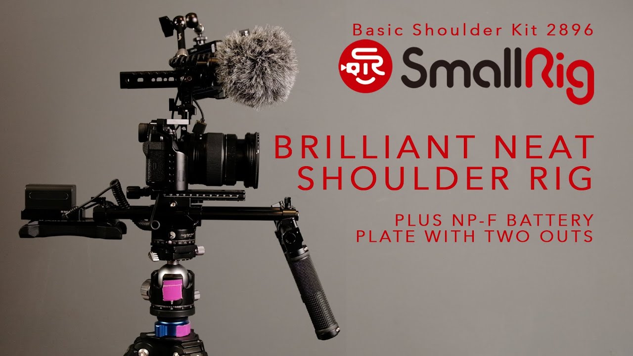 The best Shoulder Rig for mirrorless cameras including remote power SmallRig Basic Shoulder Kit 2896