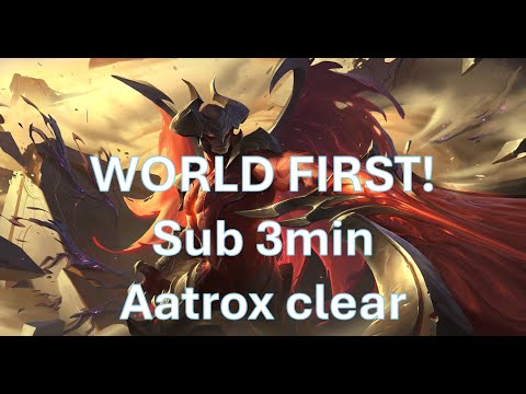 Aatrox 2:58 jungle clear (Speedrun, current WR) [25.23]